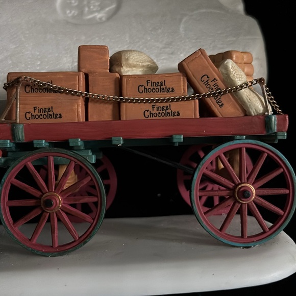 Department 56 Dickens Village Gourmet Chocolate Delivery Wagon - Picture 6 of 8
